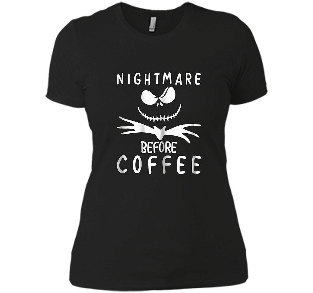 Nightmare Before Coffee  Funny Halloween Gif Shirts