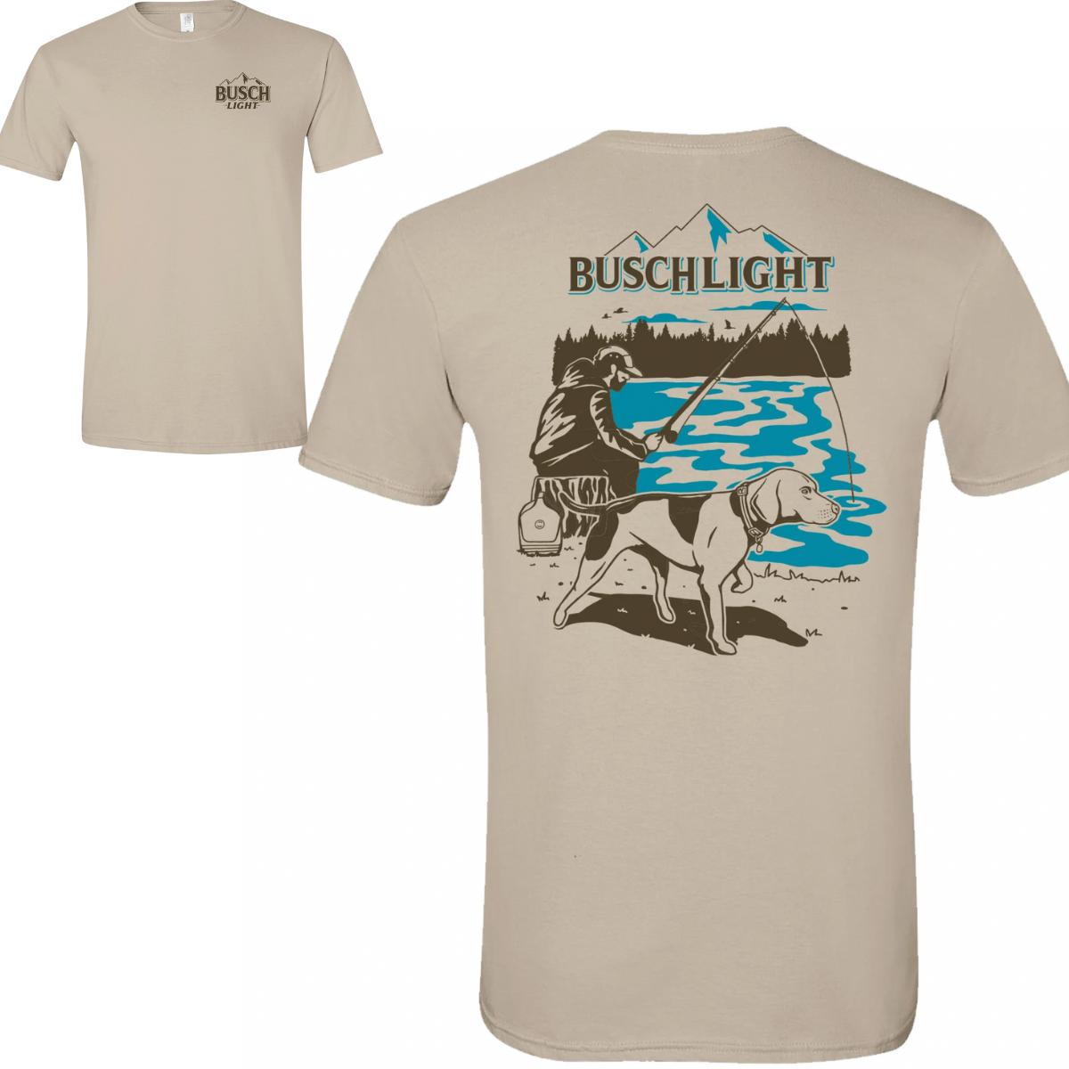 Busch Light , Man’s Best Fishing , 2-sided T-shirt