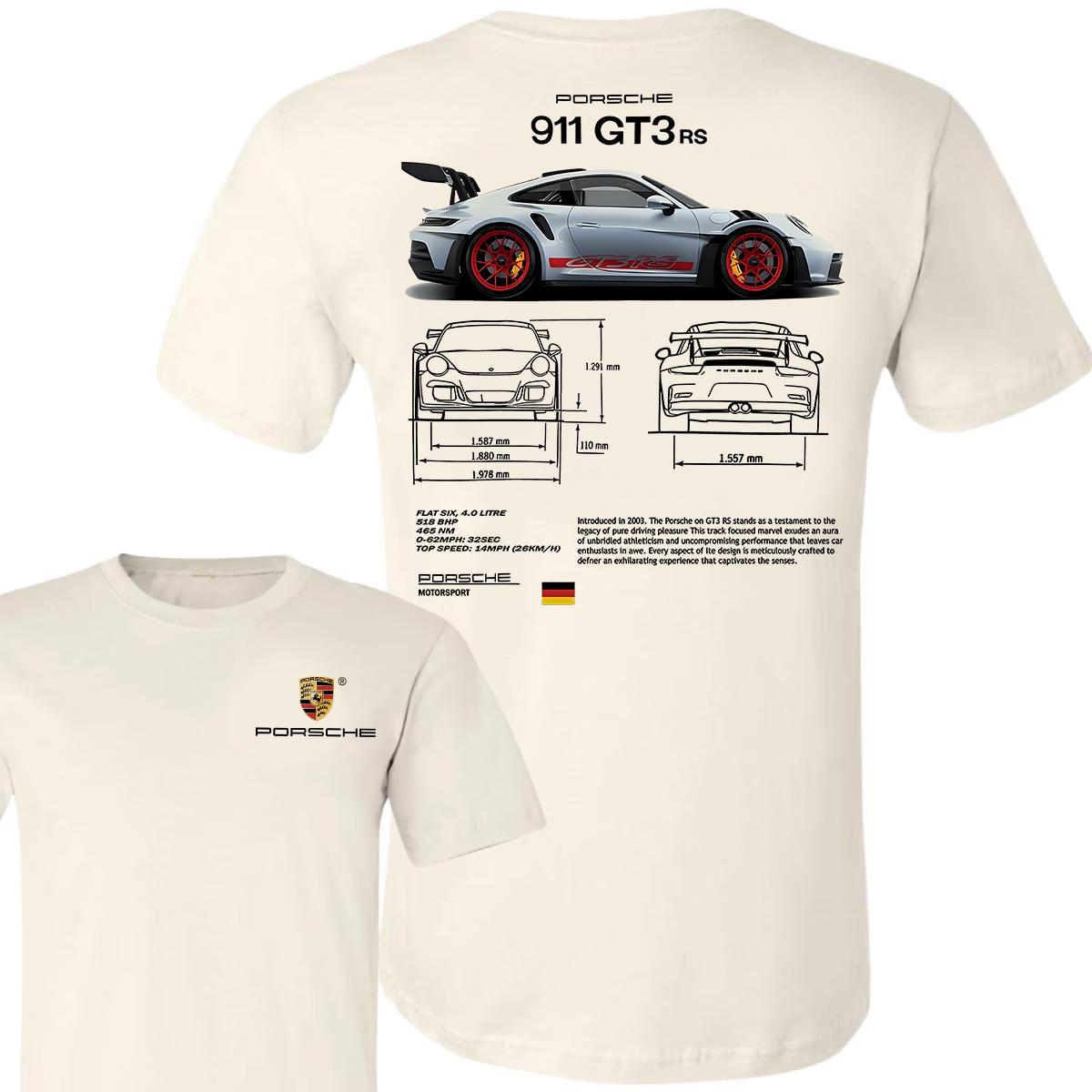 Porsche 911 GT3 RS Aesthetic T-shirt – Trending Unisex Shirt for Fans Classic