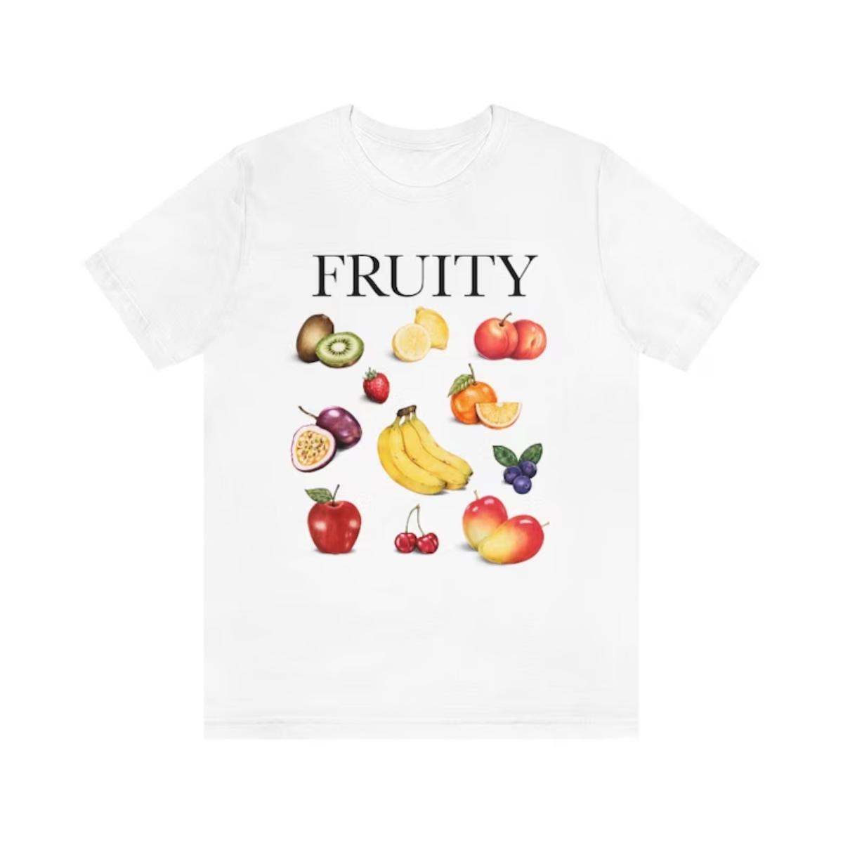 fruity shirt | fruity lesbian shirt | strawberry cottagecore shirt