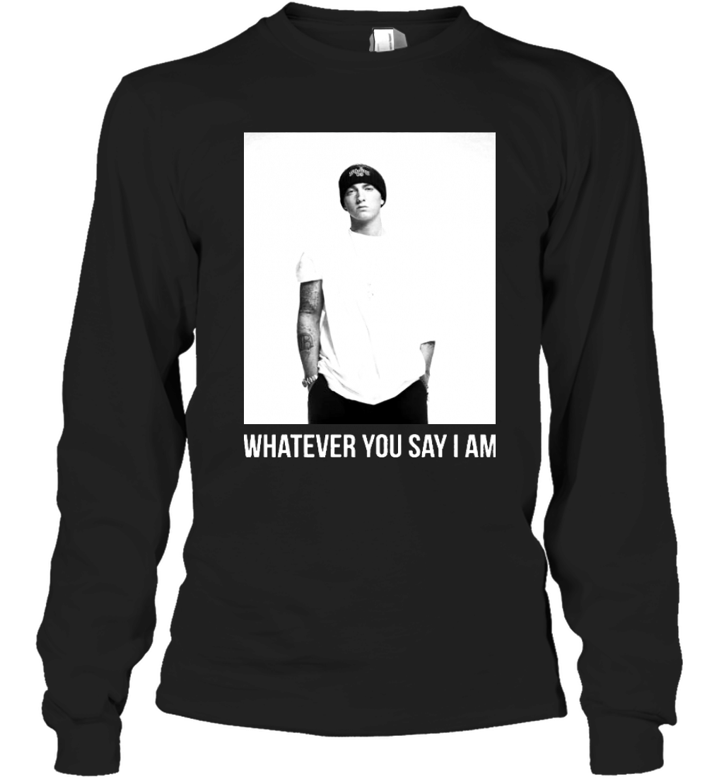 Eminem Whatever Slim Shady Marshall Mathers Official Tee Mens Unisex Long Sleeve