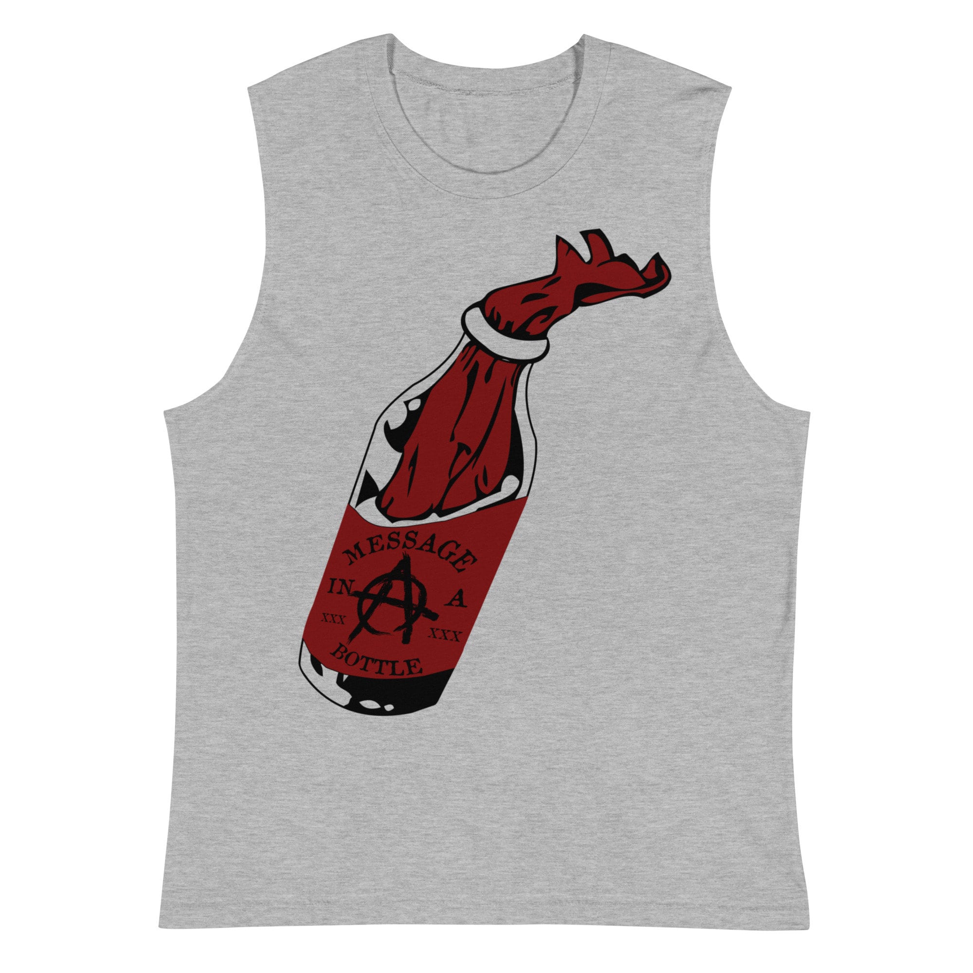 Message In A Bottle – Molotov, Anarchist, Anarchism, Leftist, Protest, Punk, Funny Muscle Shirt