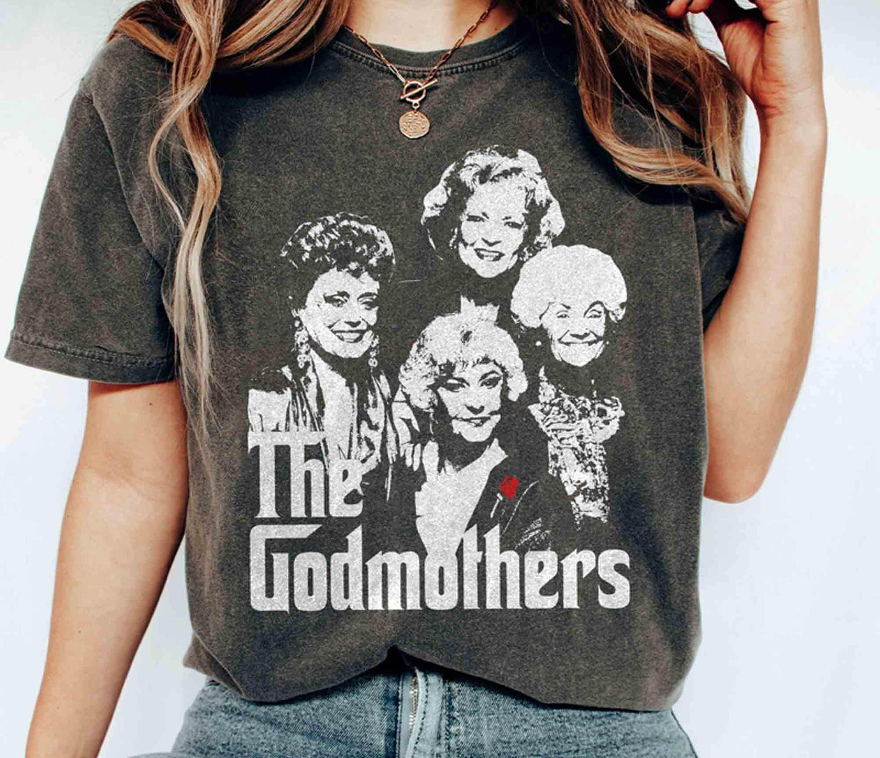 Retro The God Mothers Golden Girls Shirt, The Golden Girls Fan Shirt, Golden Girls Lover Gift, 80s Tv Sitcom, Golden Girls Shirt, Trendy Shirt, Unisex T-Shirt, Gifts For Girl, Short Sleeve Tee Shirt, Gifts For Birthday Mothers Day Christmas