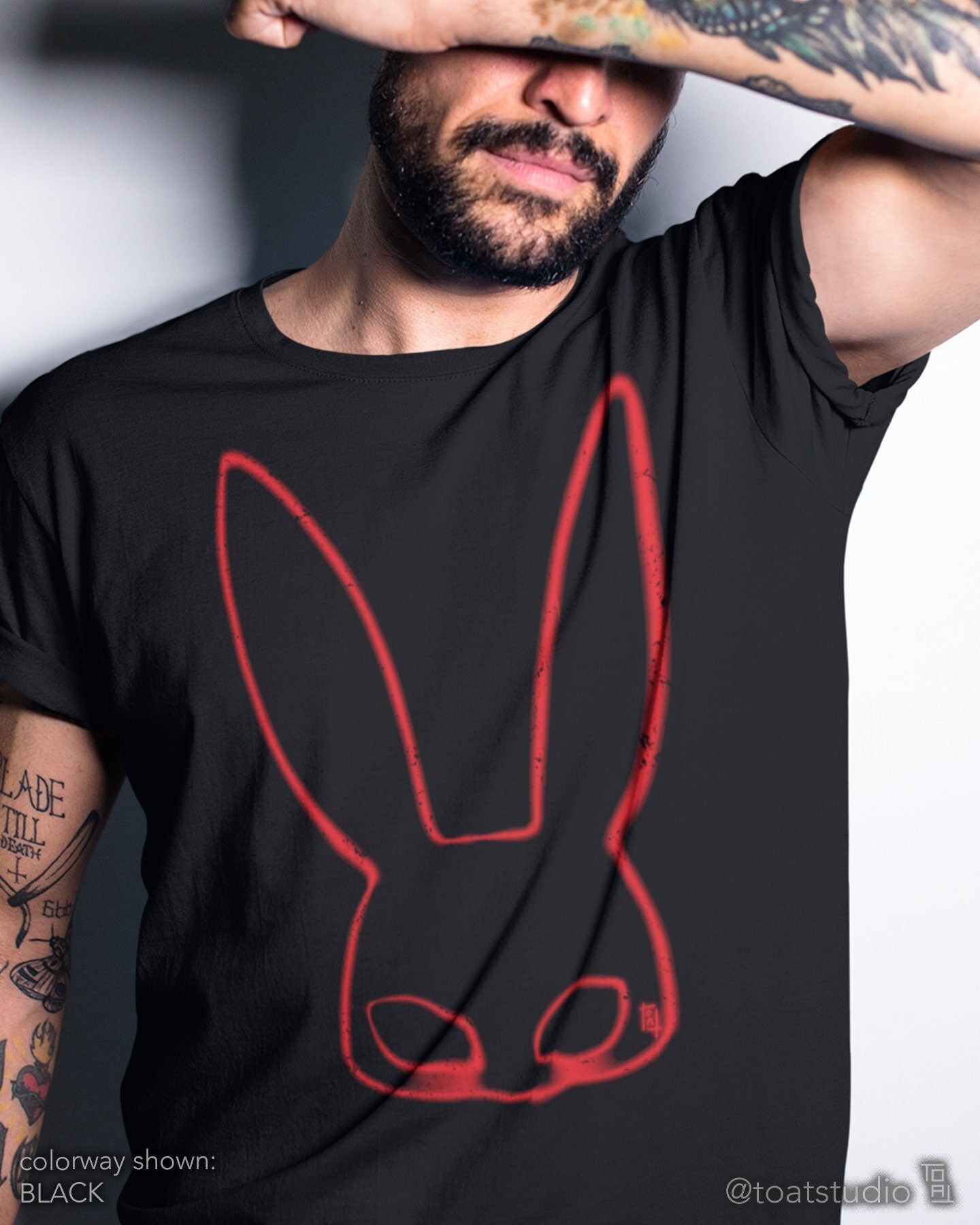 Rabbit Mask Unisex T-shirt, Bunny Mask, Rabbit Ears, Mask Party, Kawaii Shirt, Harajuku Clothing, Year of the Rabbit, Good Luck Fortune