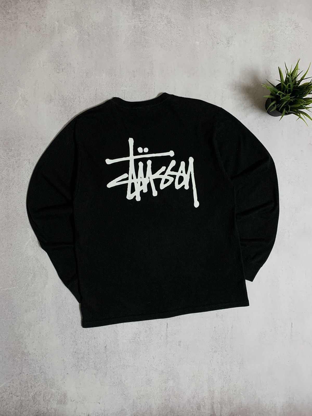 Vintage Stussy Long Sleeve Shirt Big Logo Baggy Y2K 90s, Shirt Outfit, Gift For Men, For Women