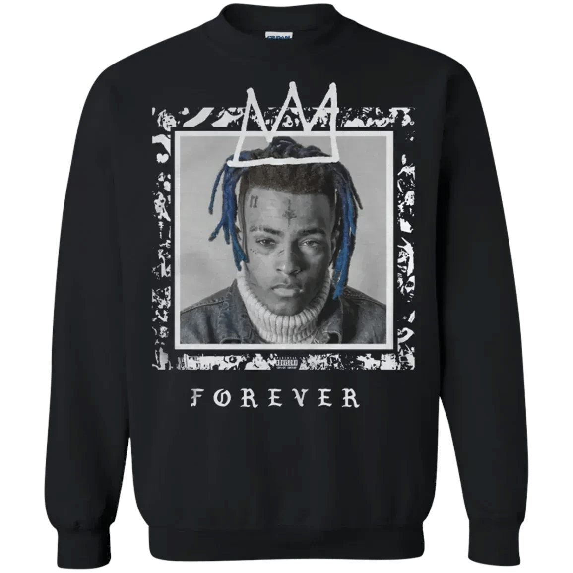 Order Xxxtentacion Rip Shirt Tribute Merch G180 Gildan Crewneck Pullover Swe