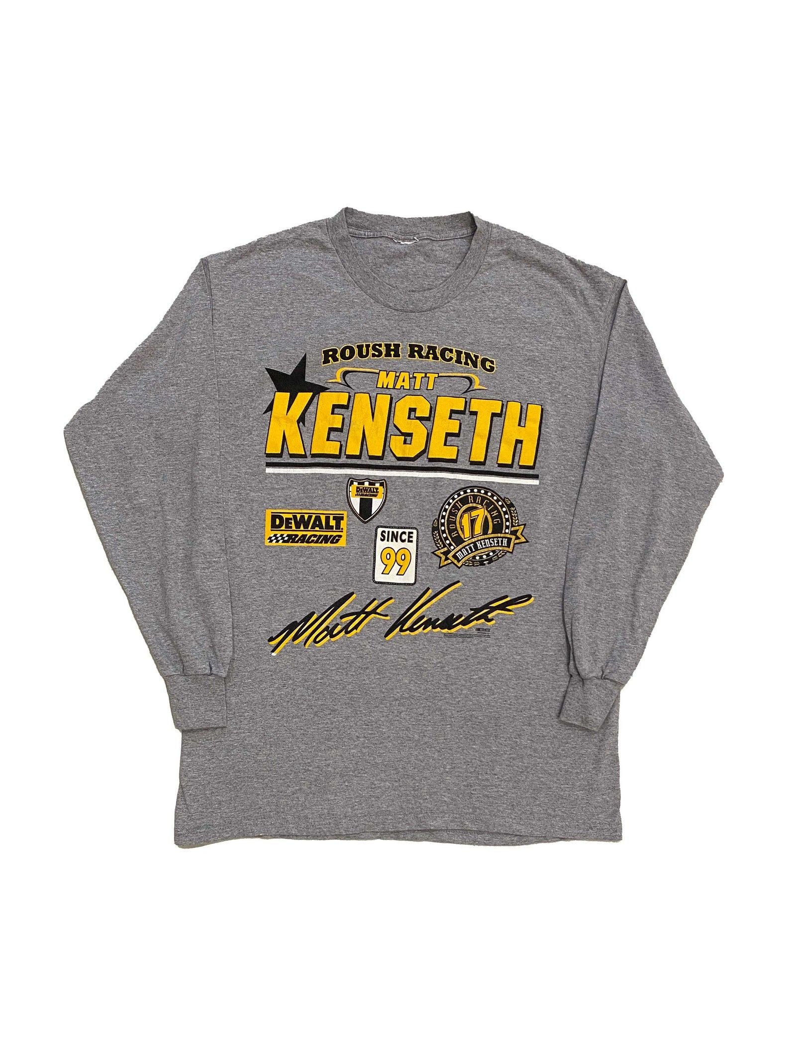 Vintage 2005 Nascar Matt Kenseth Long-Sleeve Shirt L