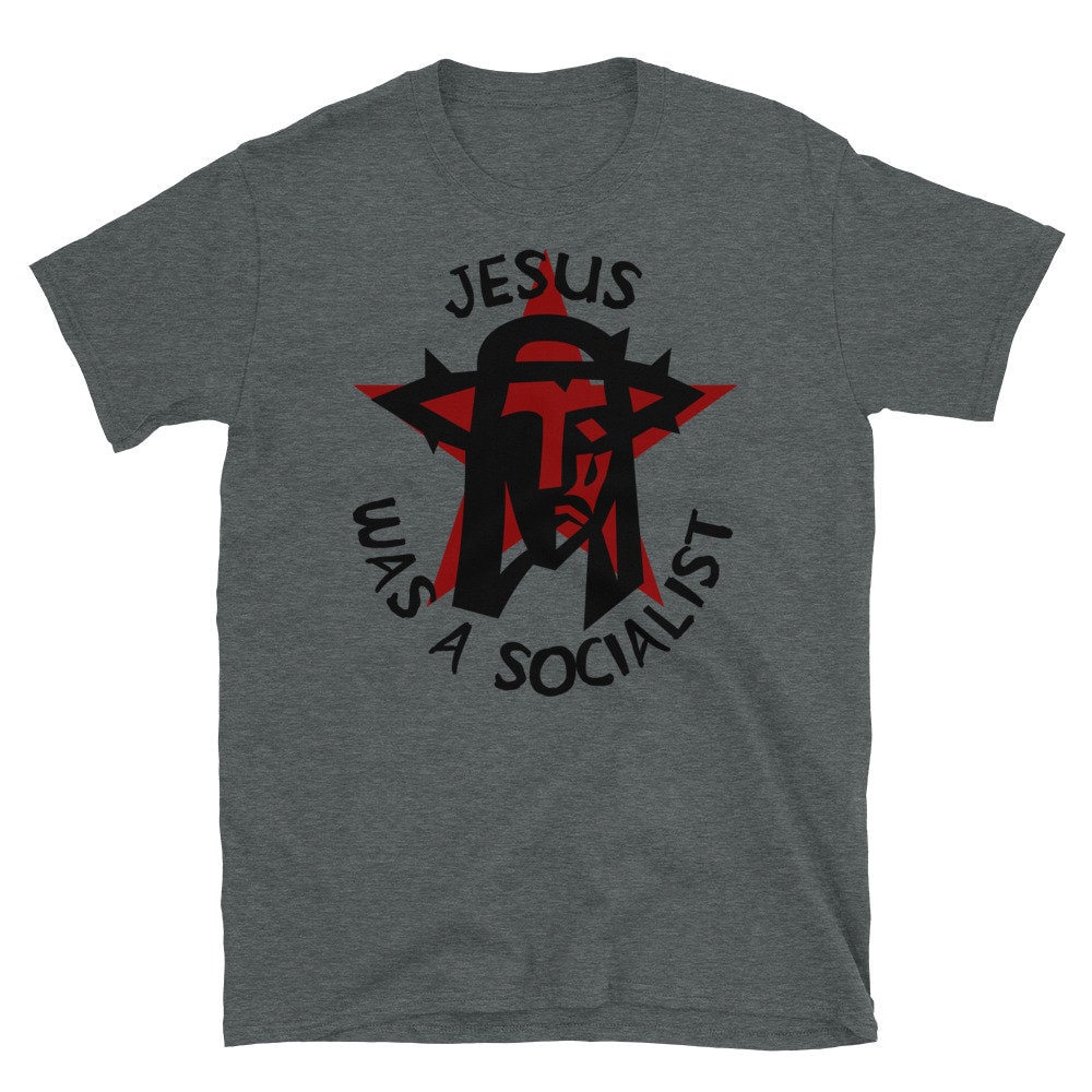 Jesus Was A Socialist Red Star – Liberation Theology, Radical Christianity, Socialism, Leftist, Social Justice T-Shirt