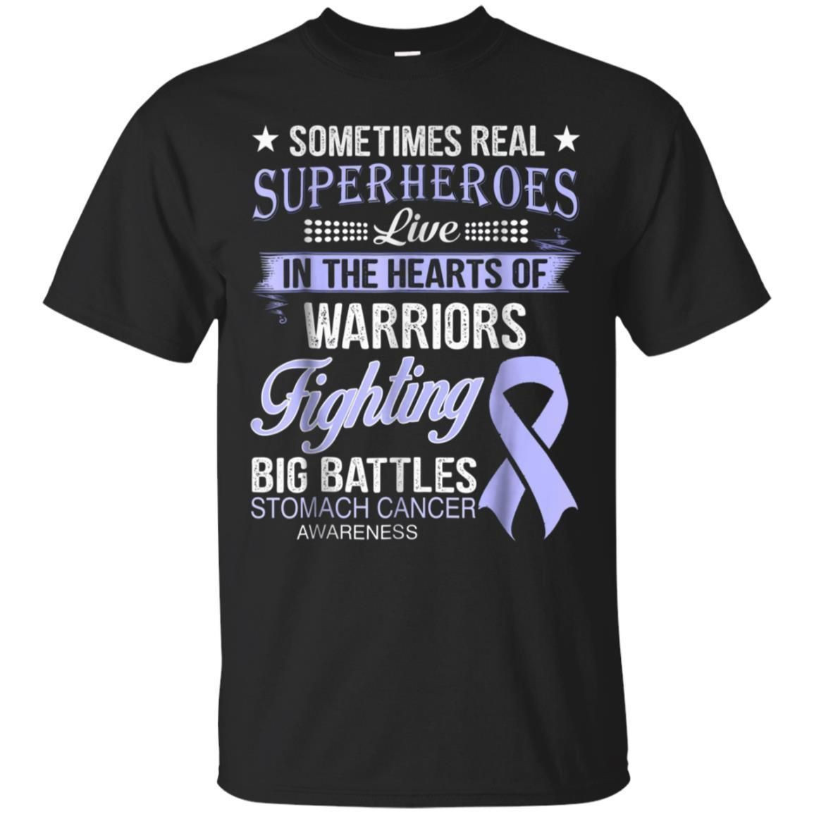 Fighting Big Battles Stomach Cancer Awareness T-Shirt