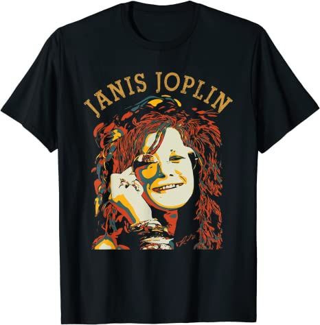 Vintage Janis Art Retro Joplins Rock Musician Legends T-Shirt