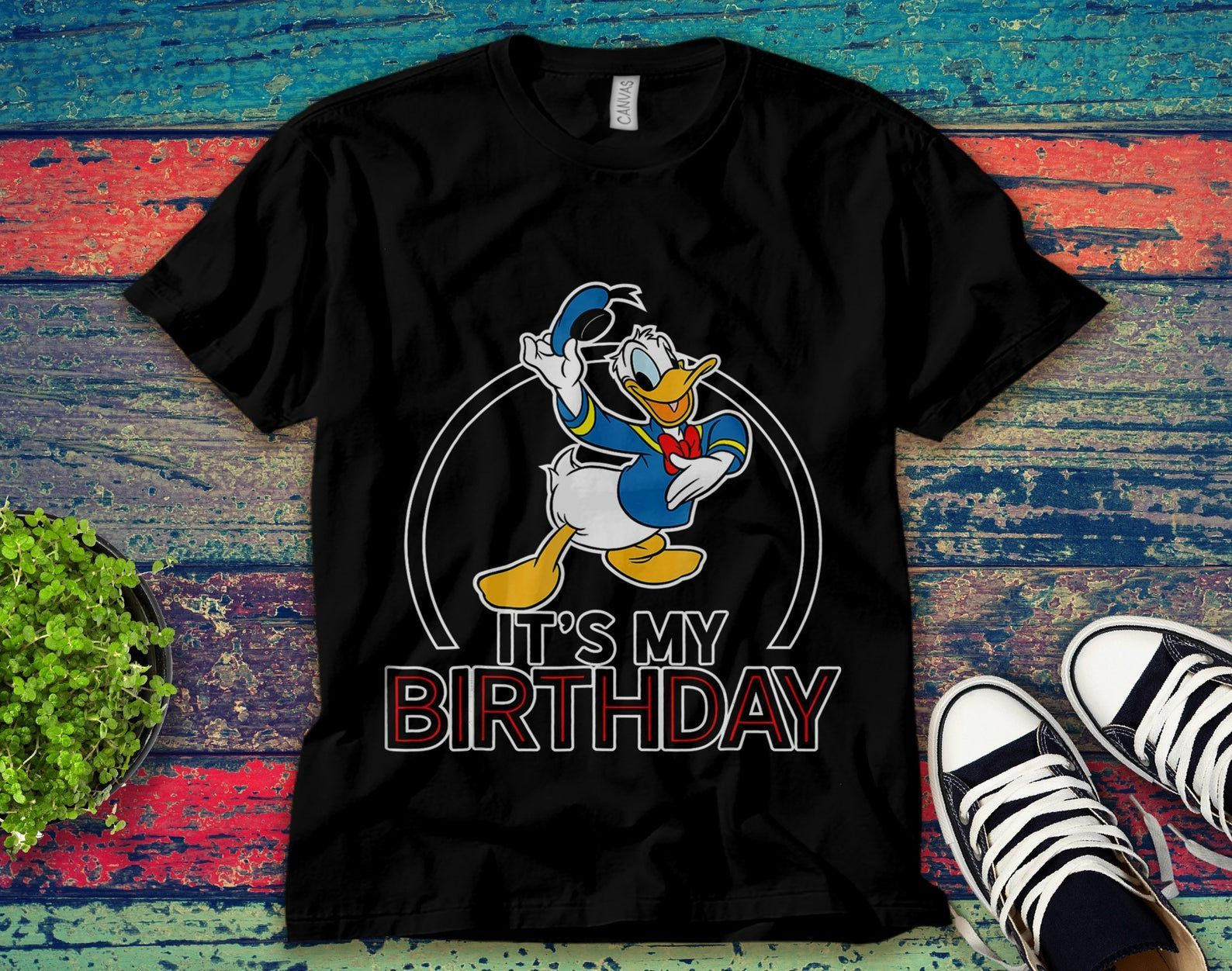 Daisy Duck It’S My Birthday Funny Duck Face Unisex T-Shirt Unisex Adult Bella Shirt Gift Ke5016