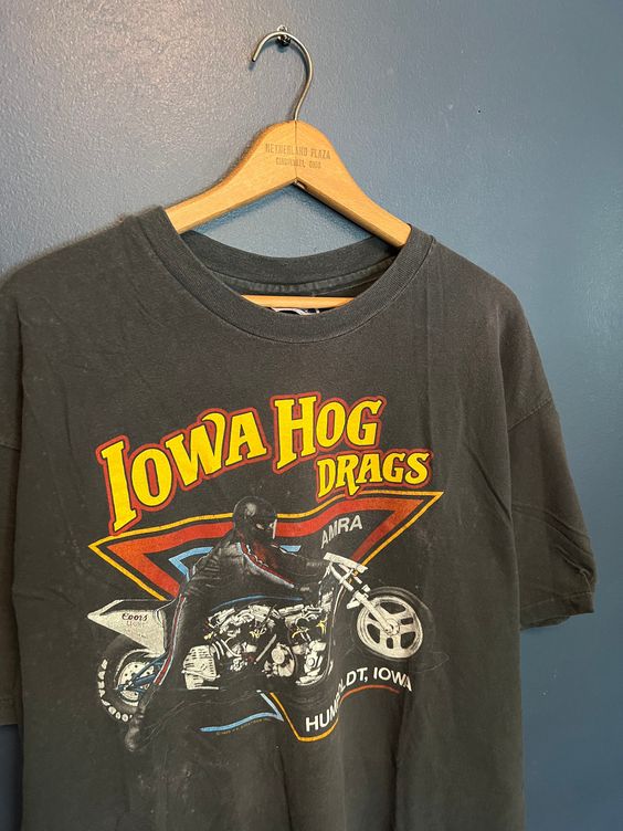 Lowa Hog Drag Motorcycle Tshirt