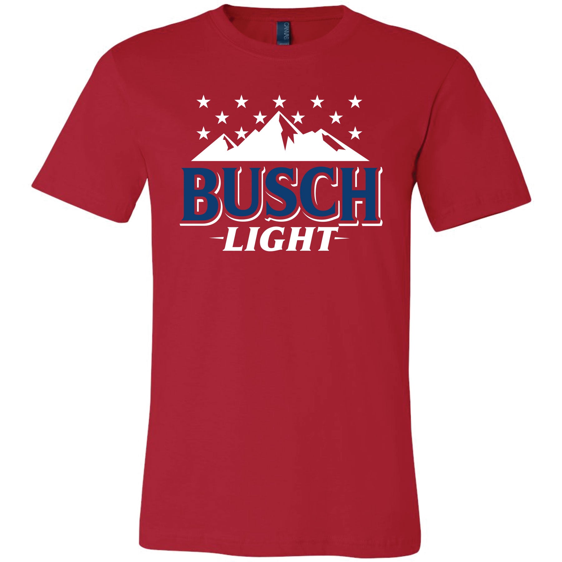 Retro Busch Light T-Shirt, Busch Light Mountains & Stars Tee, For Men, For Women