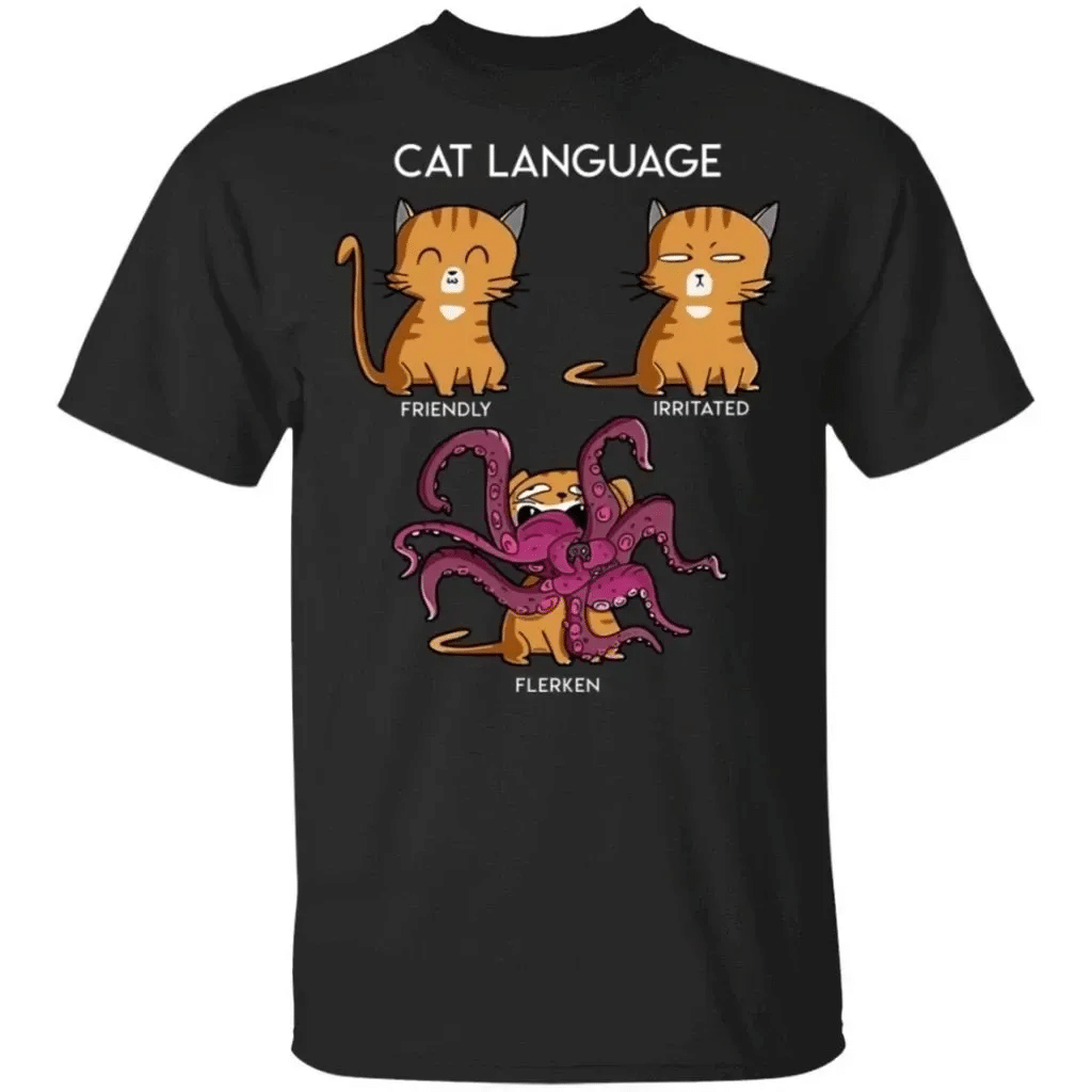 Cat Language Flerken Men Women Fan Gift T-Shirt Va04