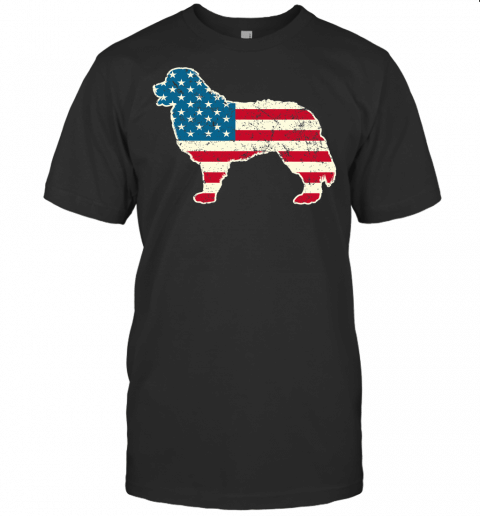 Bernese Mountain Dog 4Th Of July Men Women Usa American Flag T Shirt