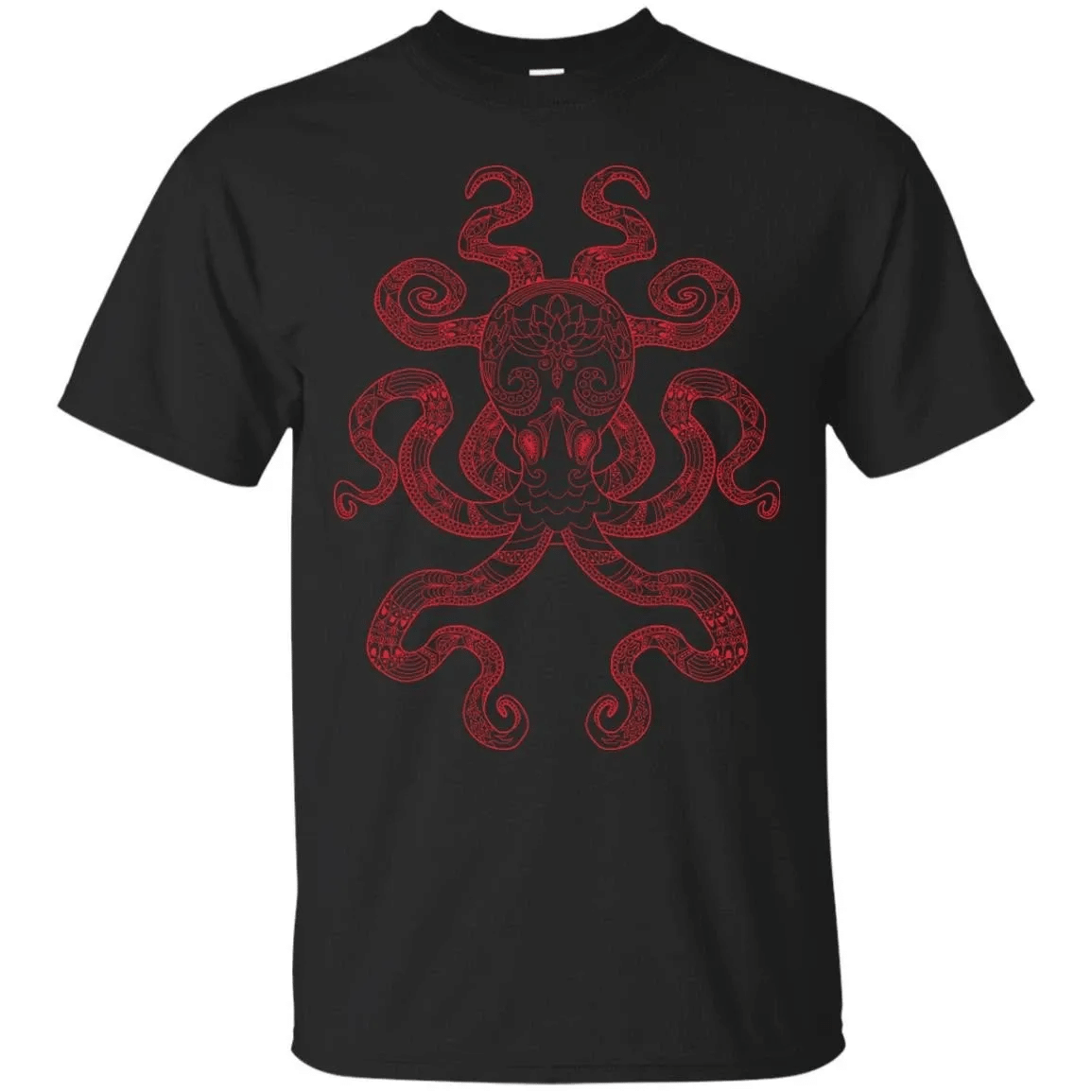 Octopus – Color Me Octopus Red T Shirt Hoodie