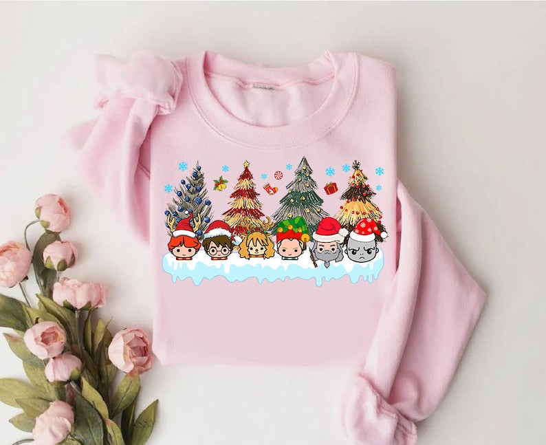 Hp Wizard Christmas Tree Sweatshirt