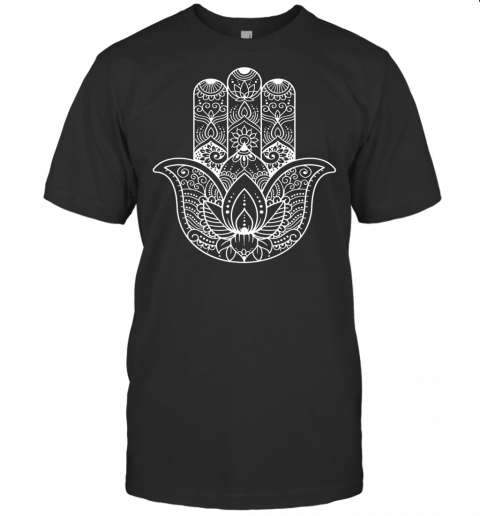 Hamsa Hand Eye Symbol Amulet Spiritual Yoga Meditation Gift T Shirt