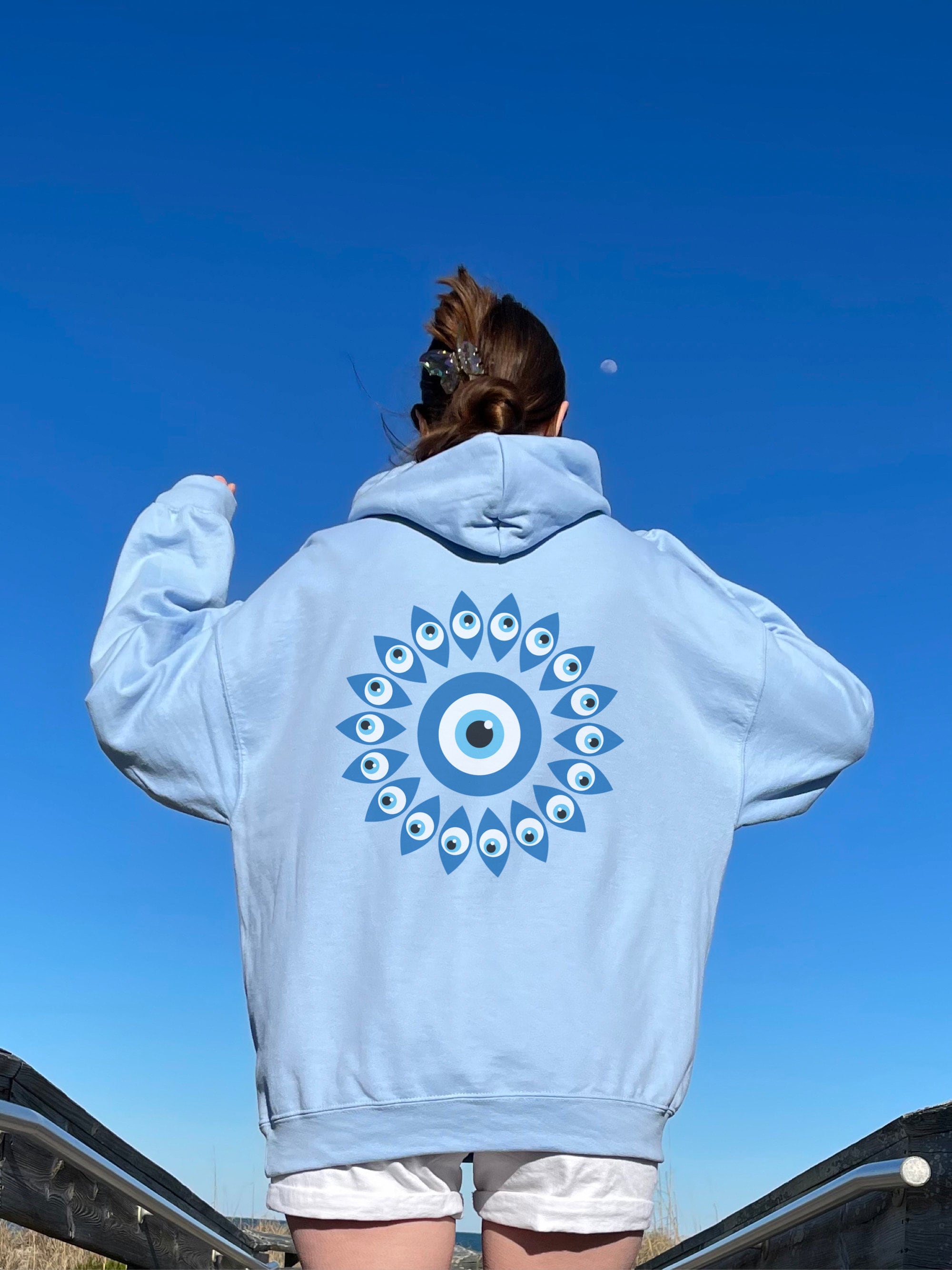 Evil Eye Hoodie Trendy Hoodie VSCO Hoodie Oversized Hoody Vintage Hoodie Aesthetic Clothes Pinterest Hoodie Evil Eye Gifts Y2K Clothing