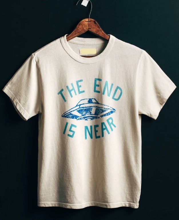 End Is Near UFO Tee Shirt Outfit, Gift For Men, For Women