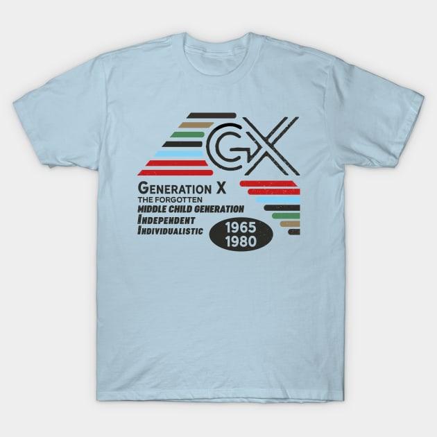 Generation X middle child generation 1965 1980 T-Shirt