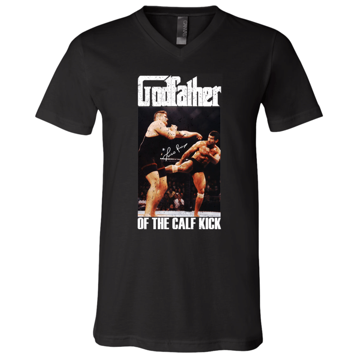 Marco Ruas Godfather Of The Calf Kick Retro Mma Fighter Fan Cool Unisex V-Neck T-Shirt