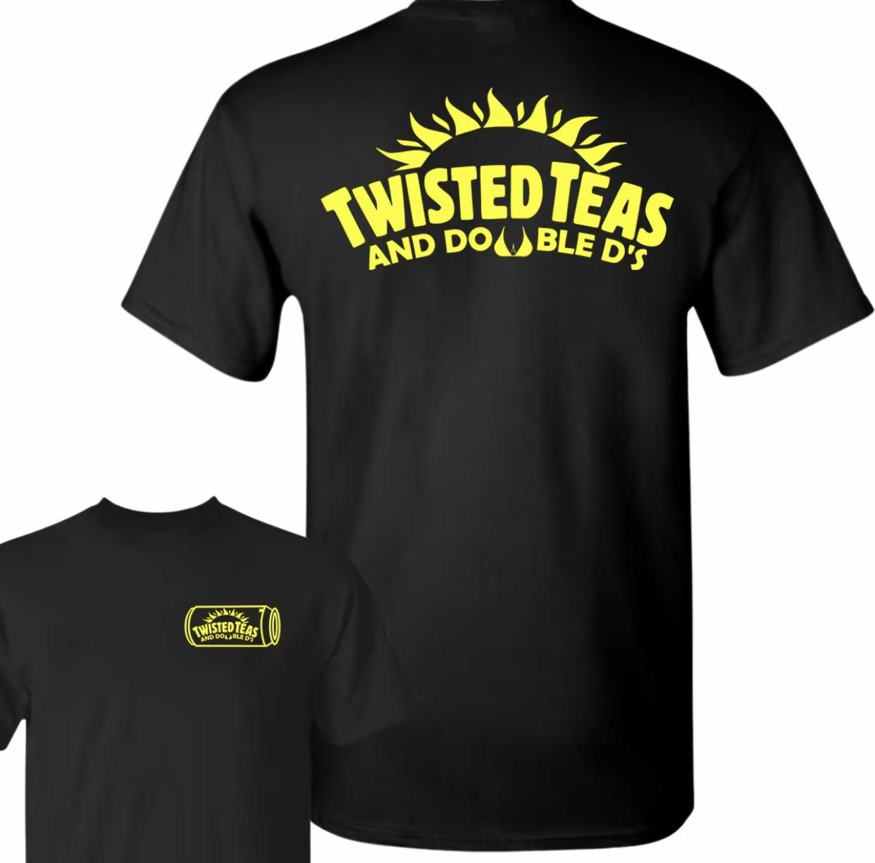 Twisted Teas and Double D’s T-Shirt, Unisex T-Shirt, Ful Color T-Shirt, For Men, For Women