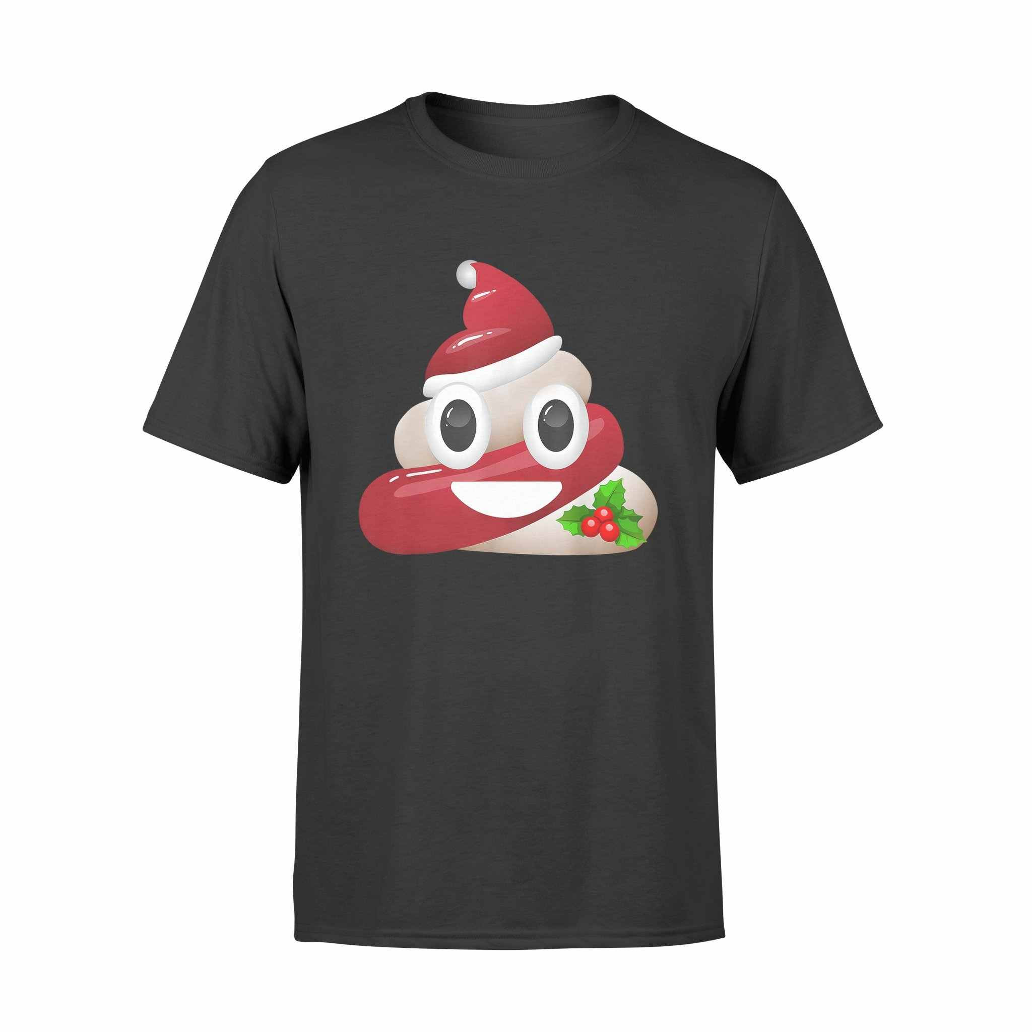 Funny Poop Emojis Christmas Shirt – Cute Ugly Sweater Gift – Standard T-Shirt