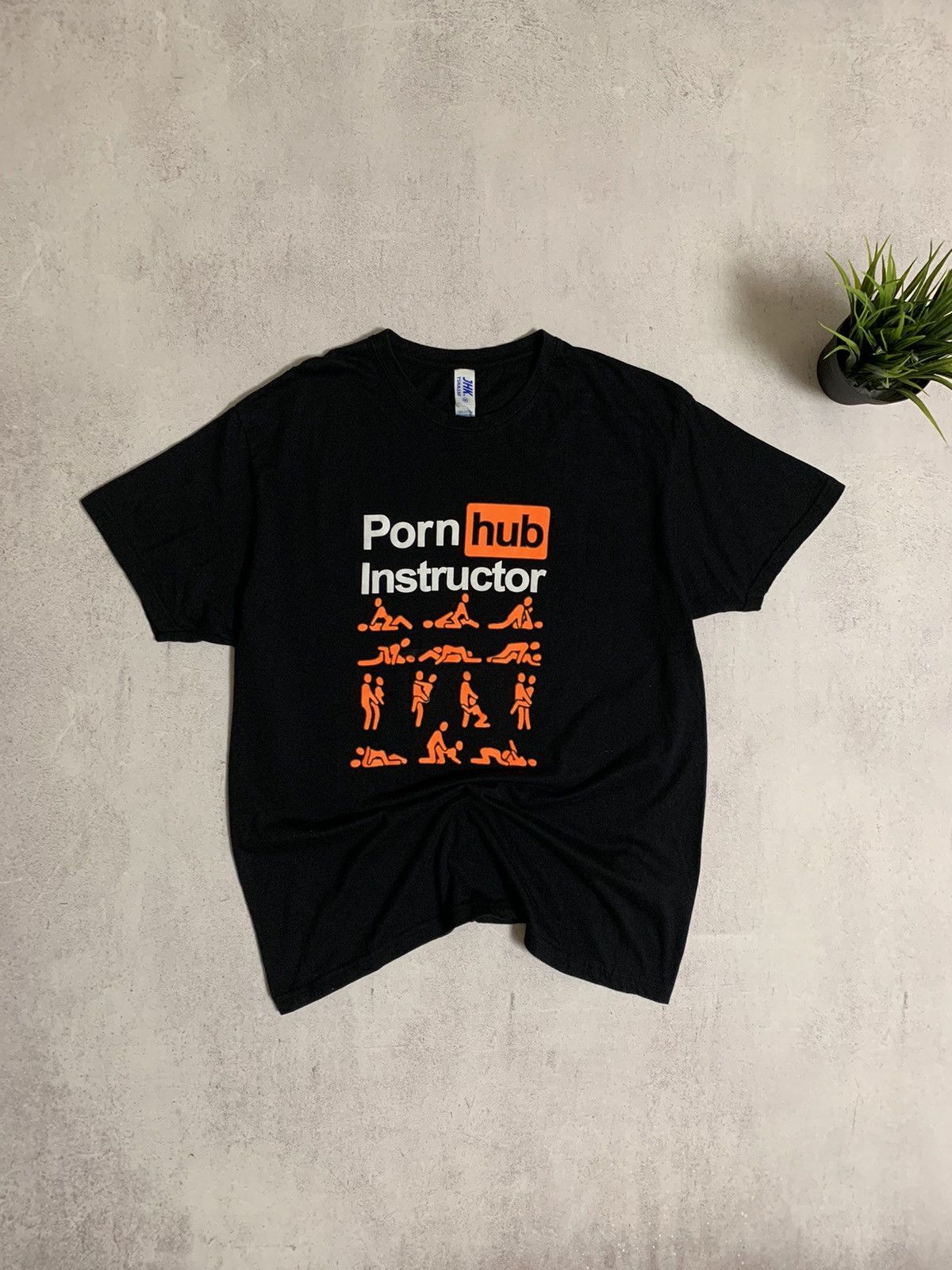 Vintage Porn Hub Instructor T Shirt Tee Baggy Big Logo Y2K, Shirt Outfit, Gifts For Men, Gifts For Women