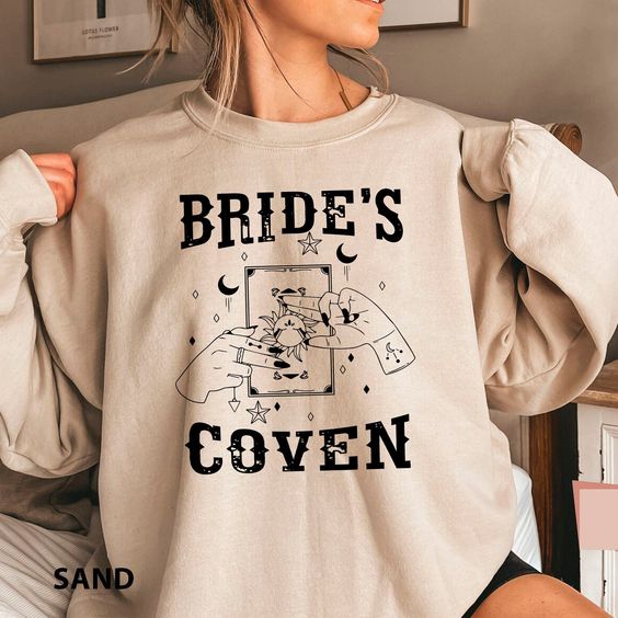 Celestial Bachelorette Sweater, Spooky Bride Witchy Bridesmaid Halloween Bach Sweatshirt