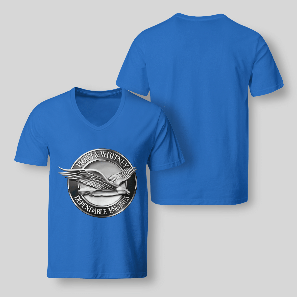 Pratt And Whitney Logo V-Neck T-Shirt