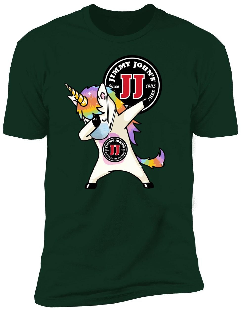 Unicorn Jimmy Johns Since 1983 Gourmet Sandwiches Logo Premium Men Shirt