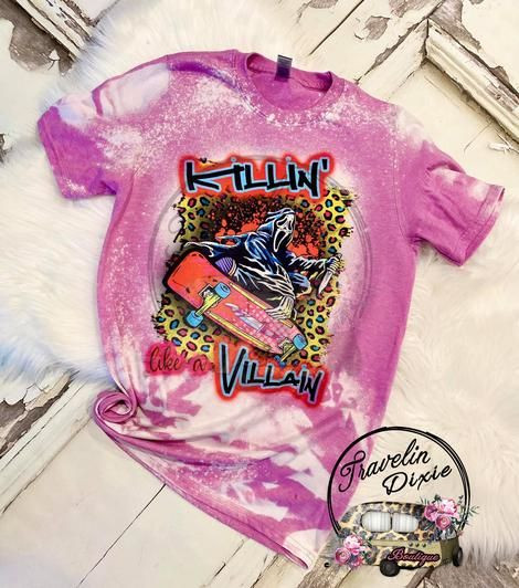 Killin’ Like A Villain Bleach Bleached Tshirt