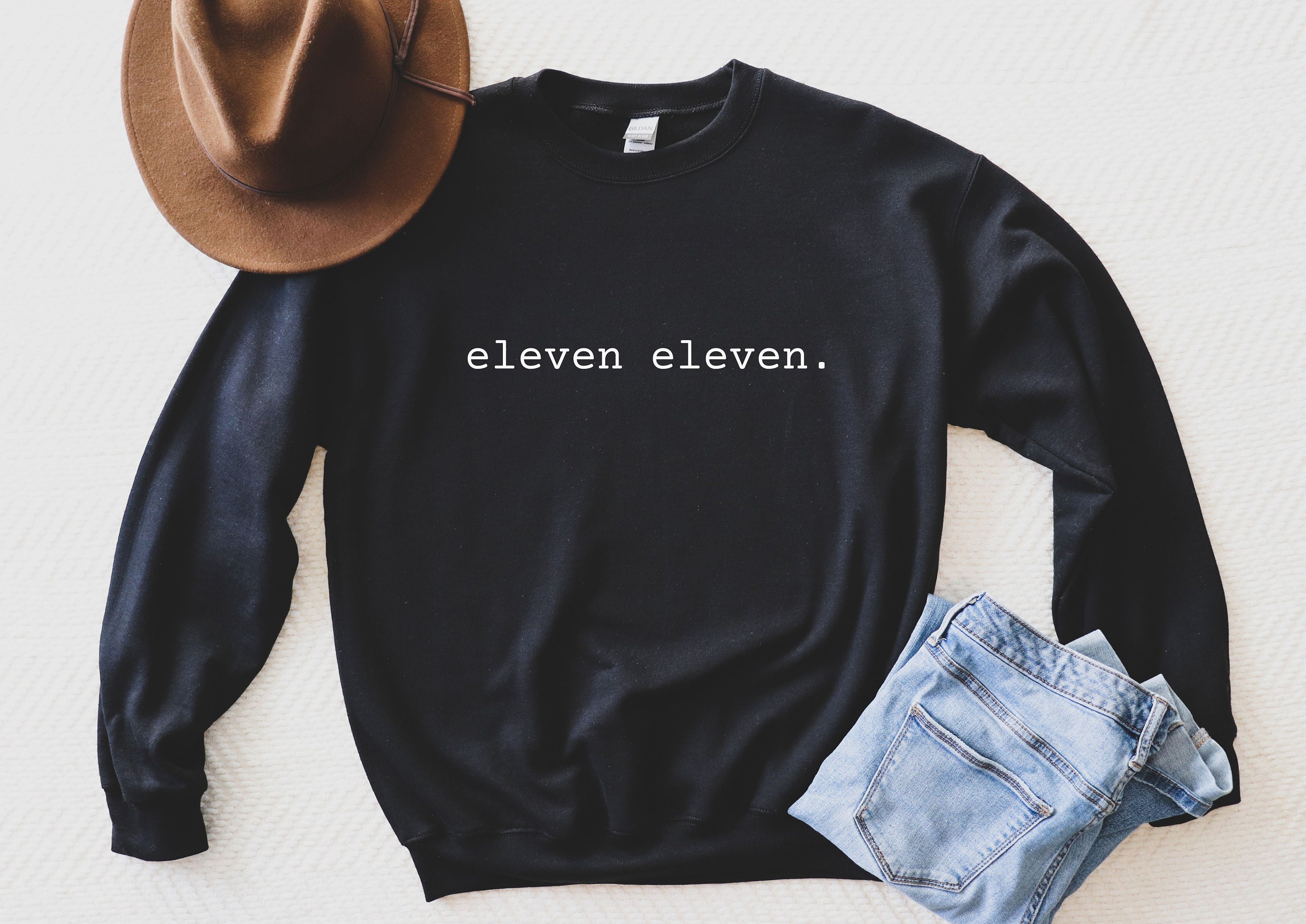 Eleven Eleven Angel Number Sweatshirt 1111 Crewneck Witchy Clothes 11:11 Angel Numbers Sweatshirt Trendy Crewneck Spiritual Clothing Women