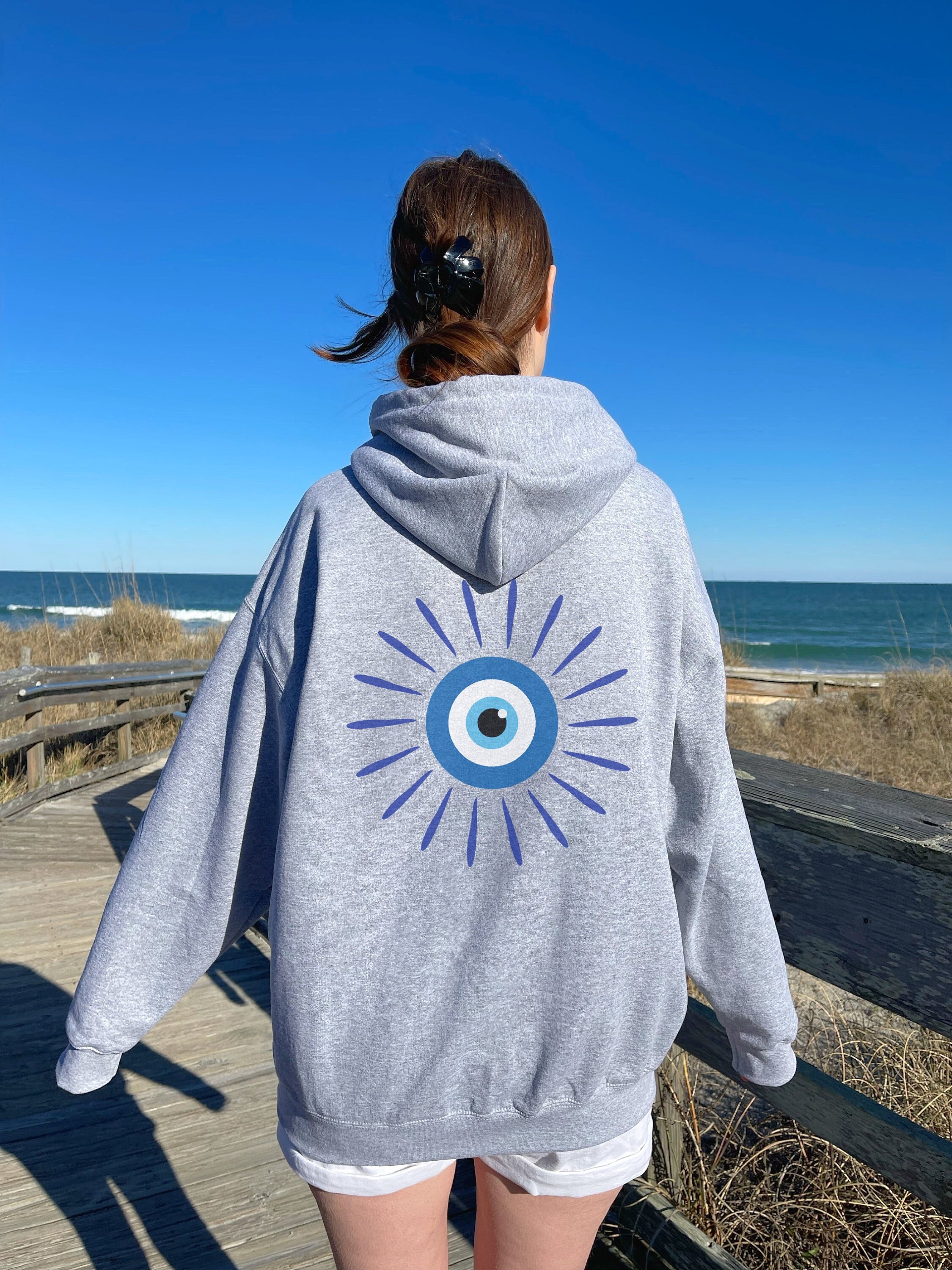 Evil Eye Hoodie Oversized Hoody Trendy Hoodies Aesthetic Clothes Preppy Sweatshirt VSCO Hoodie Pinterest Hoodie Egirl Clothing Y2K Clothing