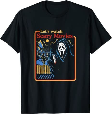 Lets Watch Scary Movies Scream Horror T-Shirt