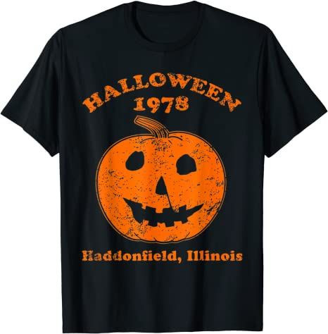 Halloween 1978 Holiday Spooky Gift Myers Pumpkin Haddonfield T-Shirt