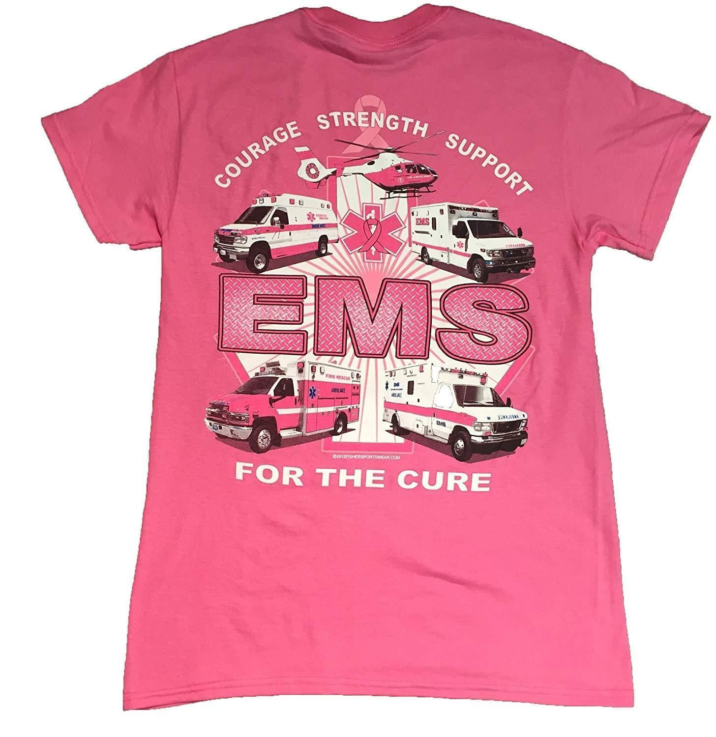 Check Out This Awesome Fishers Sportswear Ems For The Cure Breast Cancer Awareness T-Shirt