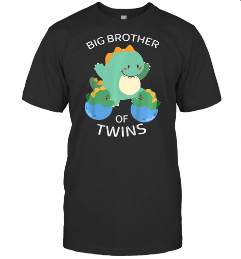 Kids Big Brother Of Twins T Shirt Dinosaur Twin T Shirt