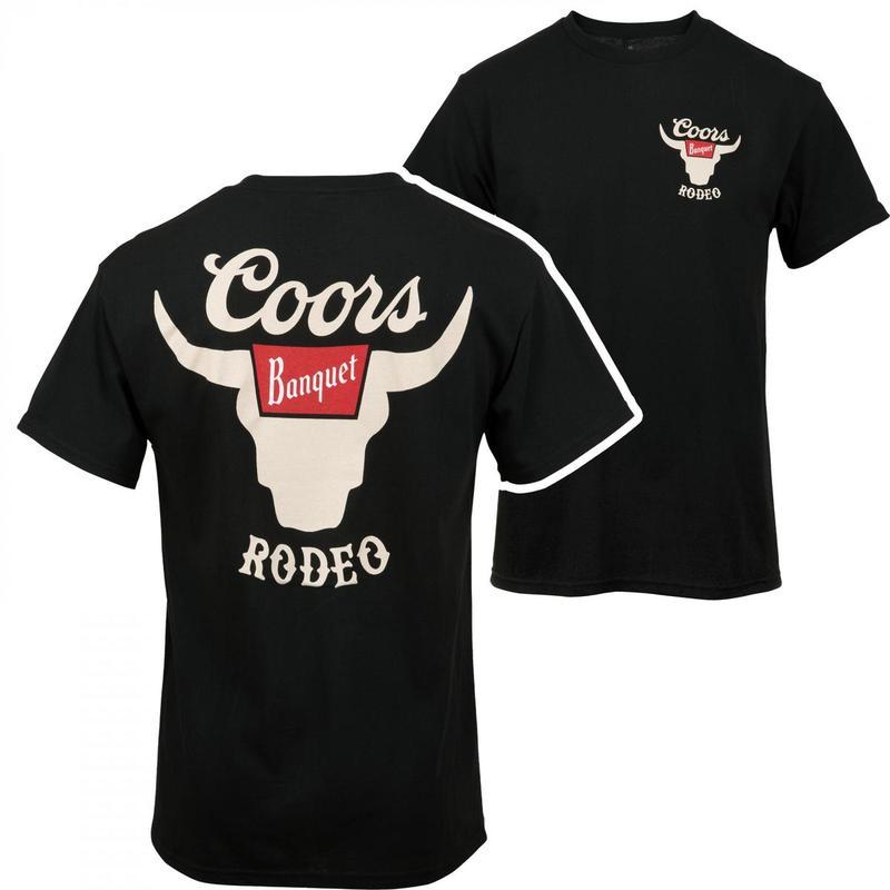 Coors Banquet Rodeo Horns Logo T-Shirt – Cotton – Find Your Perfect Fit – His And Her Fashion