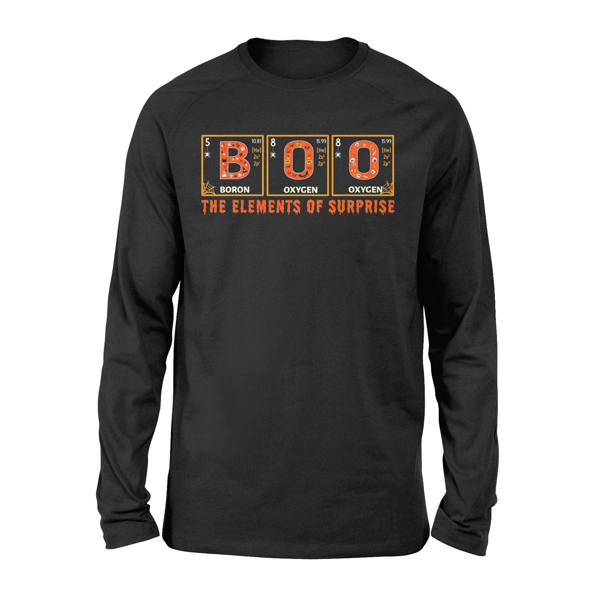 Halloween Boo Primary Elements Of Surprise Science T-Shirt – Standard Long Sleeve