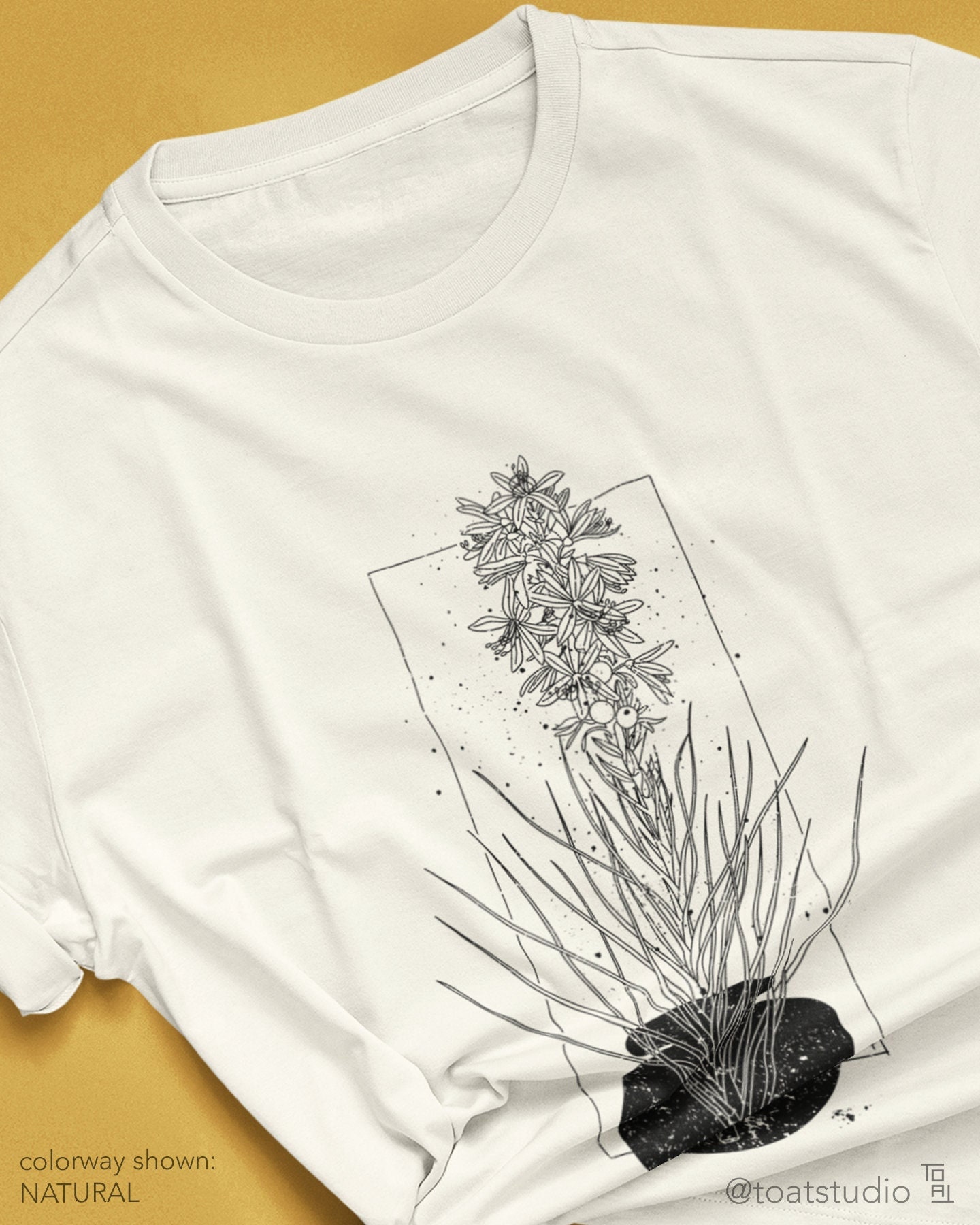 Wildflower Bloom Unisex T-shirt, Flower Meadow, Outdoor Plants, Thelypodium Drawing, Flower Fields, Super Bloom, Floral Artwork, Wildflowers