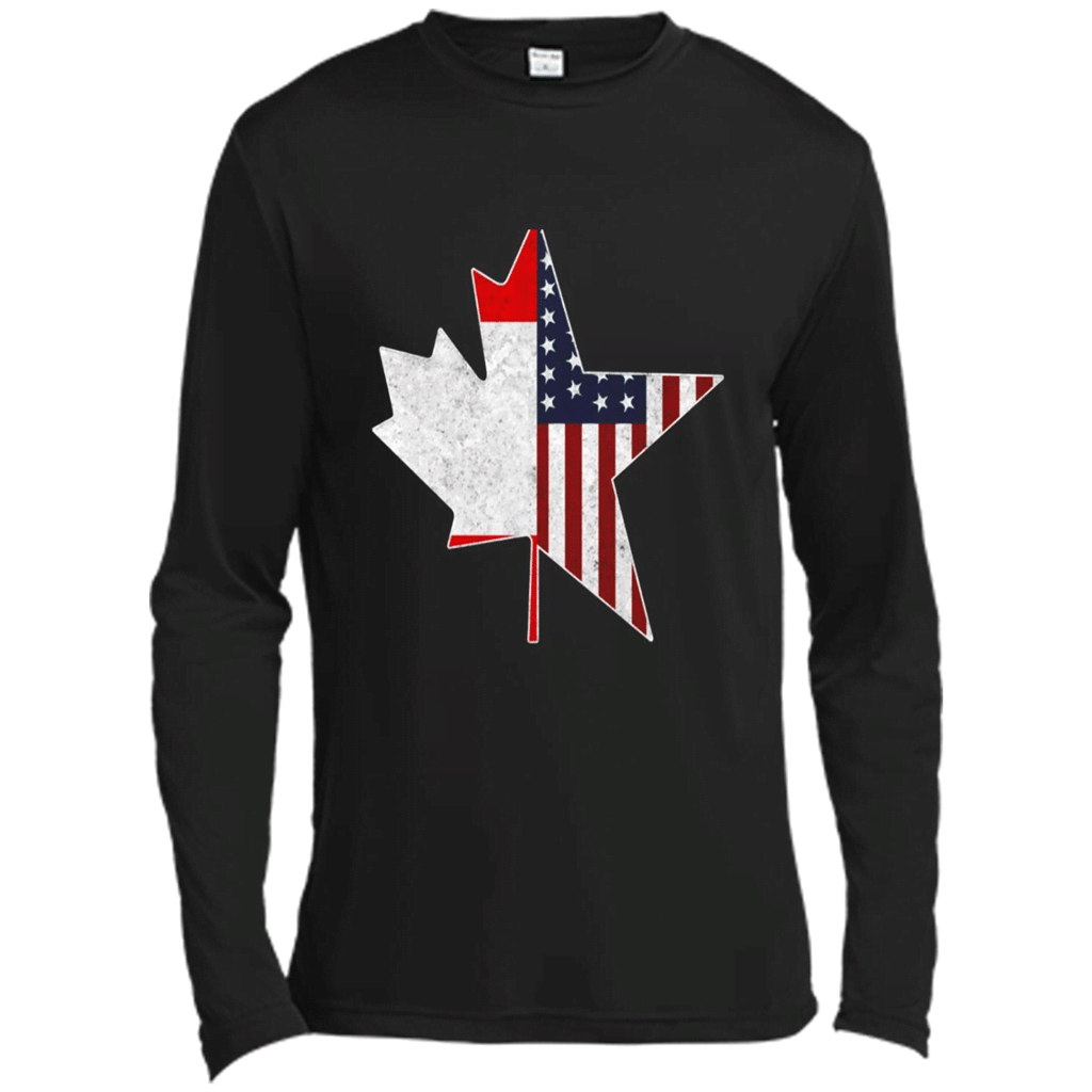 Team North America  Usa Canada Connection T Shirt – Canvas Long Sleeve T-Shirt