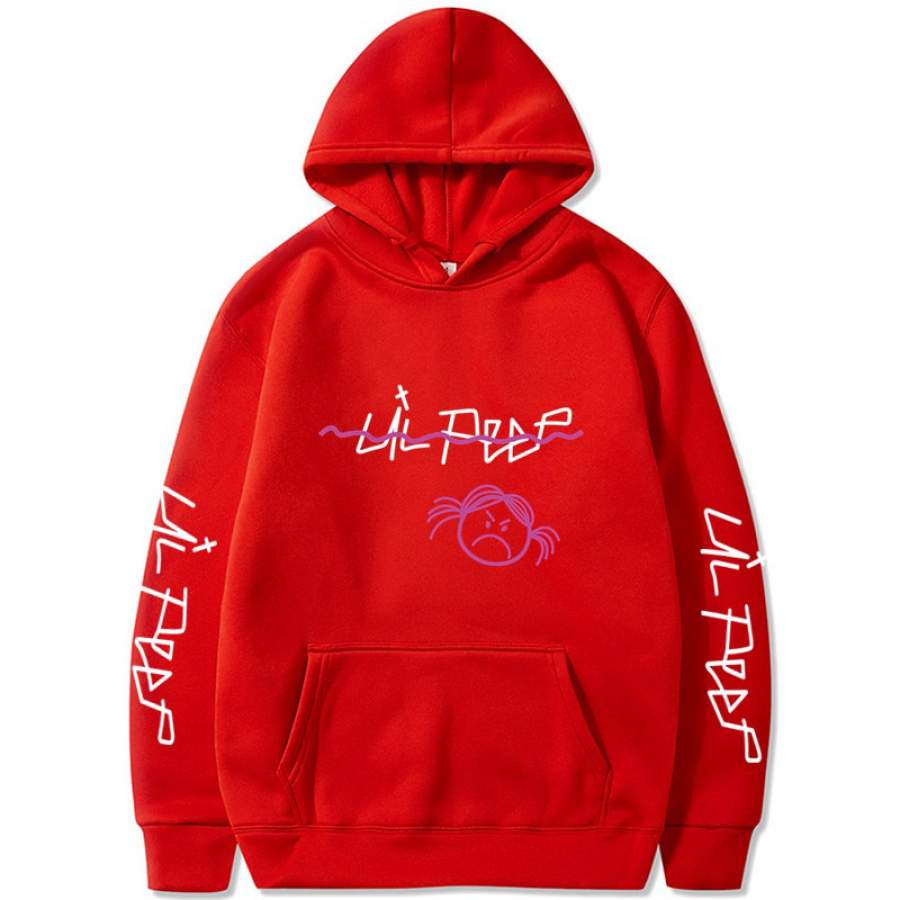 Lil Peep Sweatshirt Red Hoodies Love lil.peep