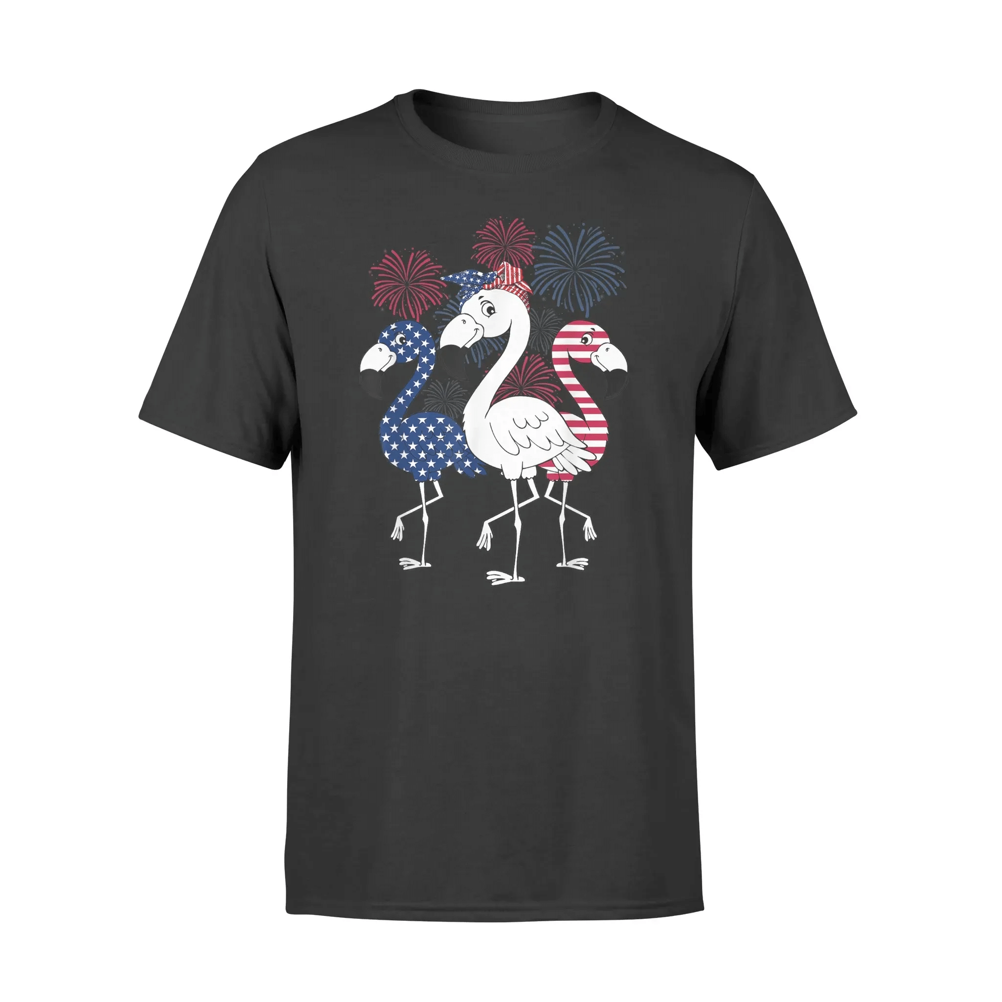 Flamingo Usa American Flag 4Th Of July Patriotic T Shirt T-Shirt – Standard Tee