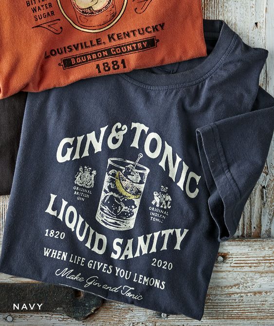 Gin & Tonic Liquid Sanity Tshirt