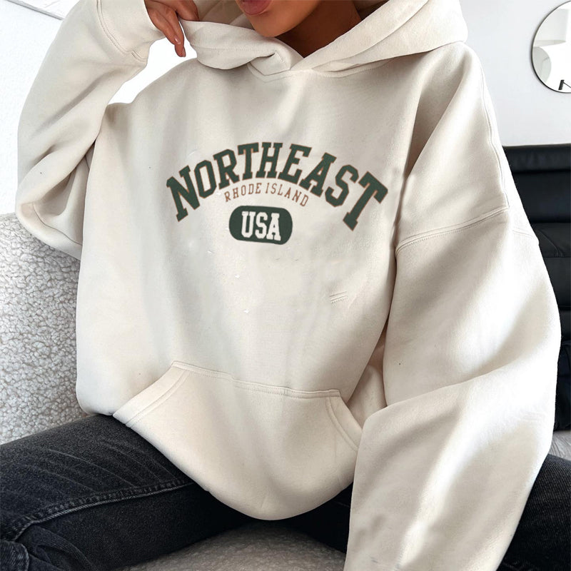 Usa Northeast Retro Casual Hoodie