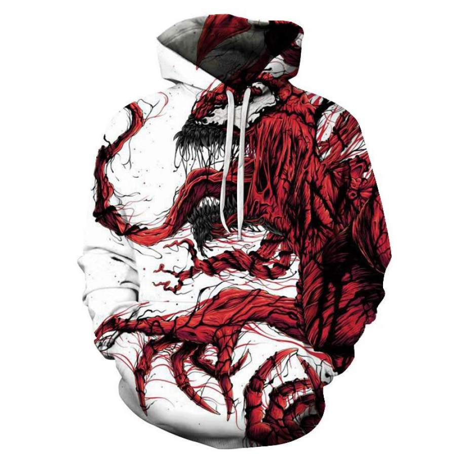 Venom Sweater Red Venom 3D Fashion Hoodie