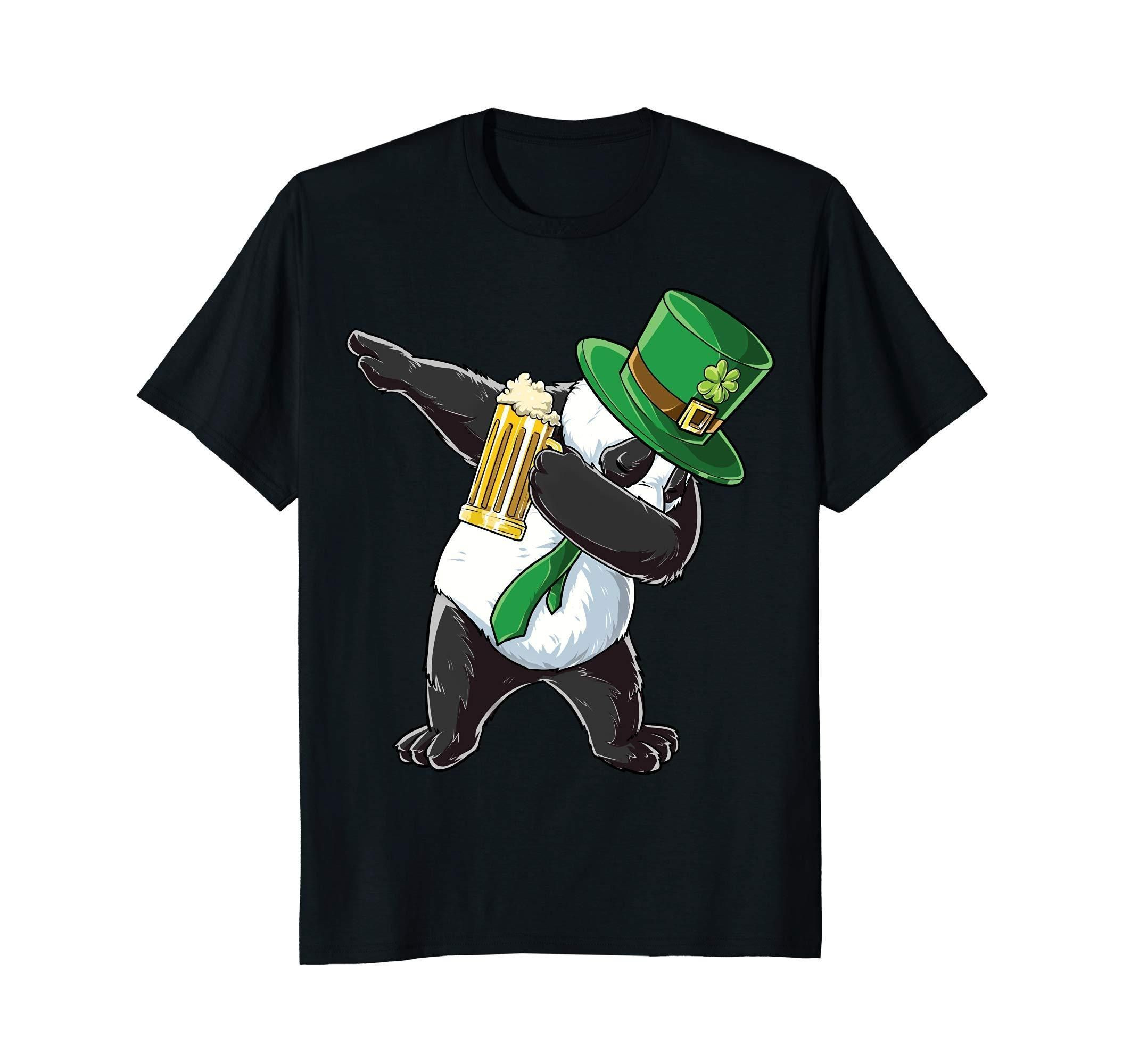 Get Dabbing Panda Leprechaun St Patricks Day Women Men Mens T-Shirt