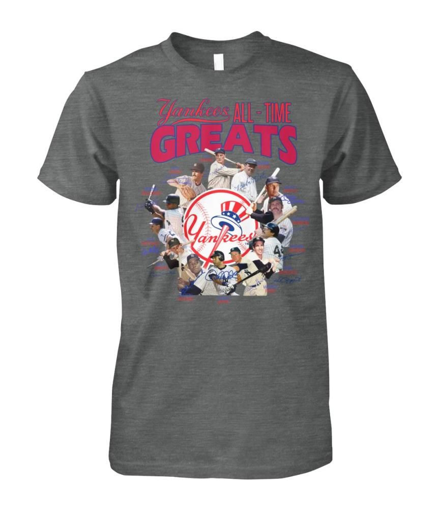 New York Yankees All-Time Greats Signatures Cool Baseball Fans Shirts